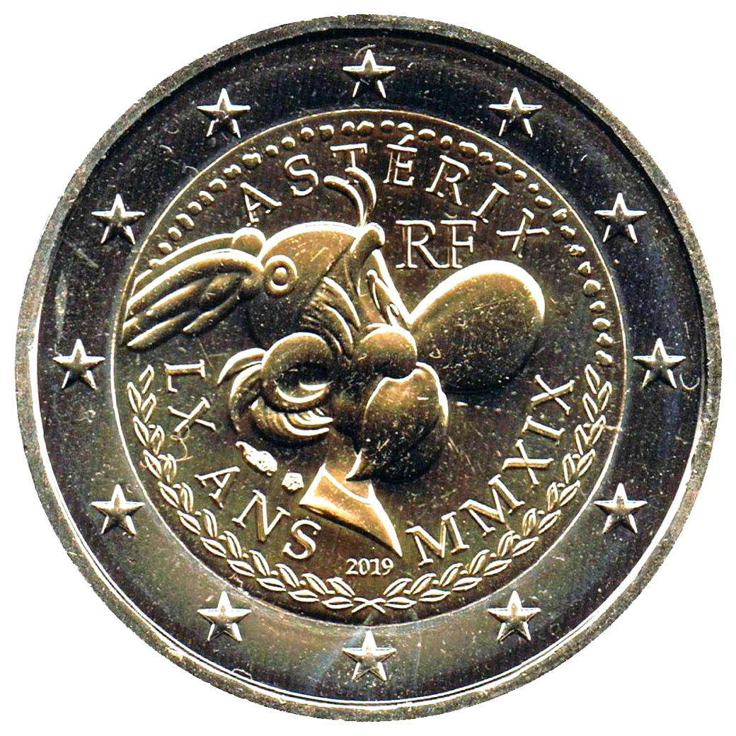 2 euros conmemorativa 60 Años de Astérix